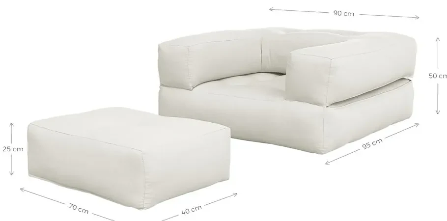 Variabilné kreslo Karup Design Cube Bordeaux