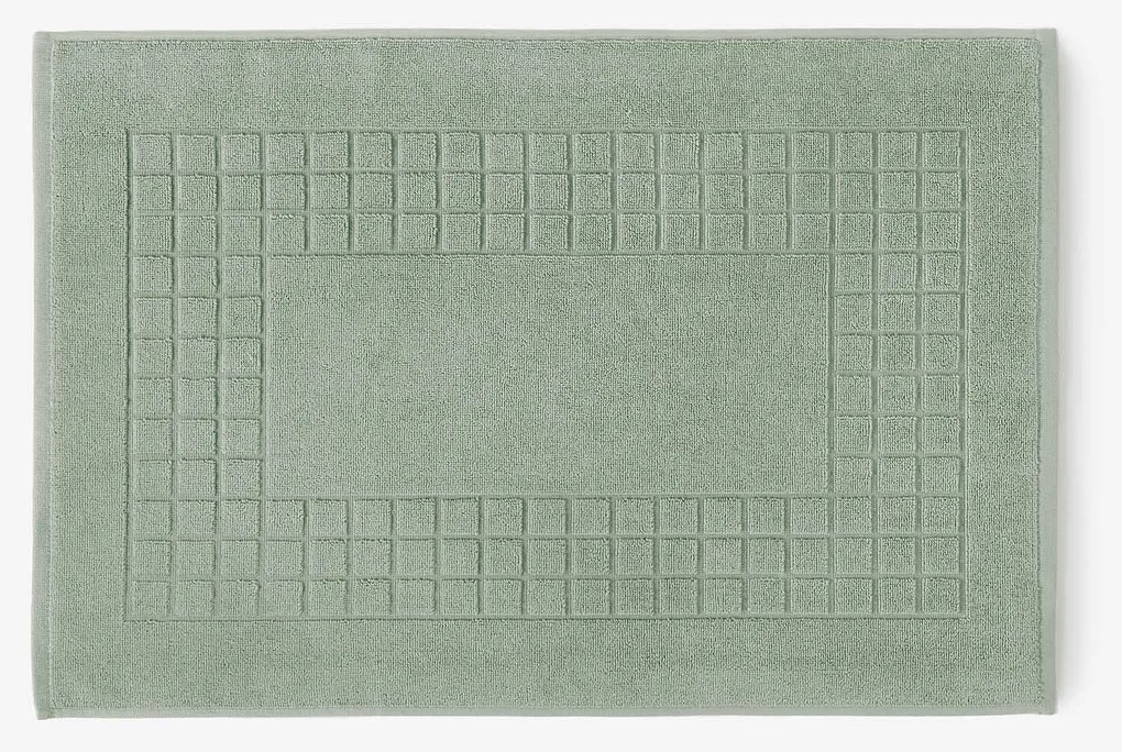 Goldea kúpeľňová froté predložka mozaika – šalviová 50 x 70 cm