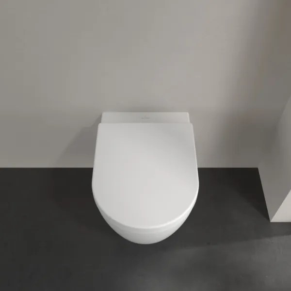 Villeroy & Boch 5656HRRW - Závesné WC so sedátkom SoftClose AVENTO keramika/biela