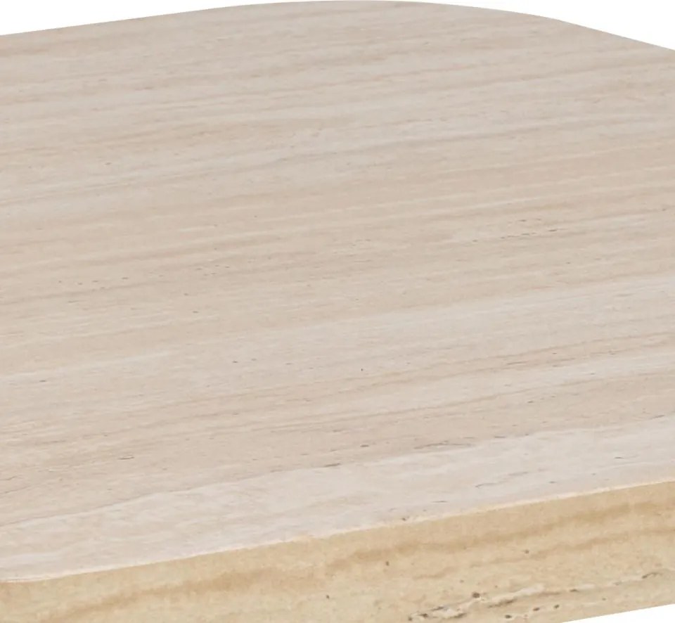 Konferenčný stolík Solano 60 cm béžový travertín