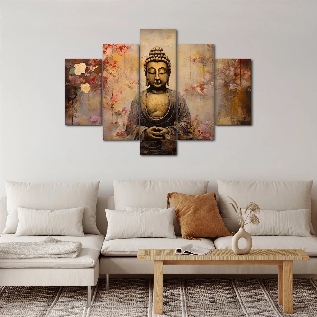 Obraz - Budha, maľba (150x105 cm)