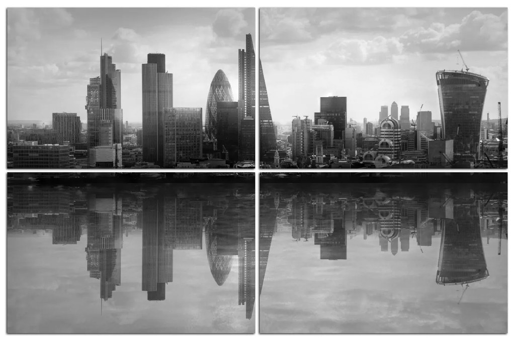 Obraz na plátne - Západ slnka  Londýn 128ČD (120x80 cm)