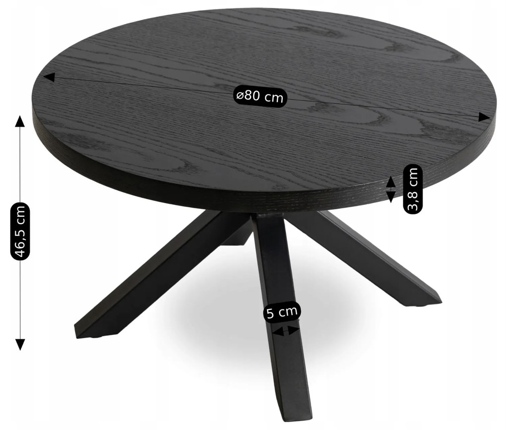 PROXIMA.store - Okrúhly konferčenčný stolík LINCOLN FARBA: biela