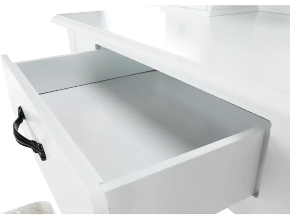 Dekoratívny stolík so stoličkou LINET NEW, biely