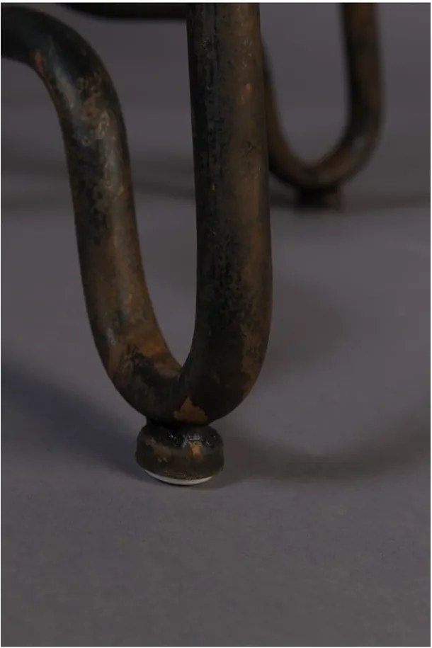Čierna kovová vysoká stolička Dutchbone Ovid, výška 88 cm