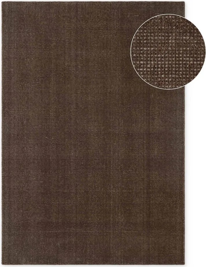Hnedý ručne tkaný vlnený koberec 120x170 cm Greenwich – Ted Baker