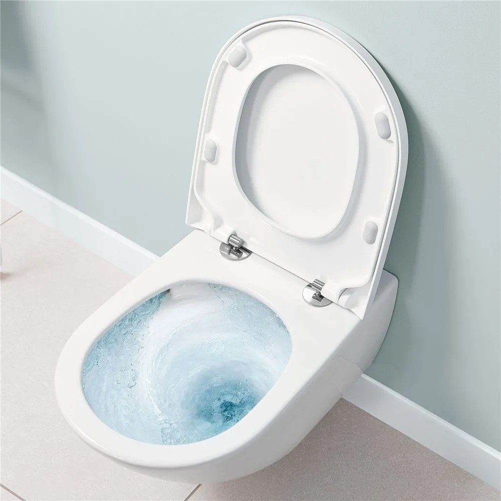 VILLEROY &amp; BOCH Subway 3.0 závesné WC s TwistFlush, s hlbokým splachovaním bez vnútorného okraja, 370 x 560 mm, biela alpská, 4670T001