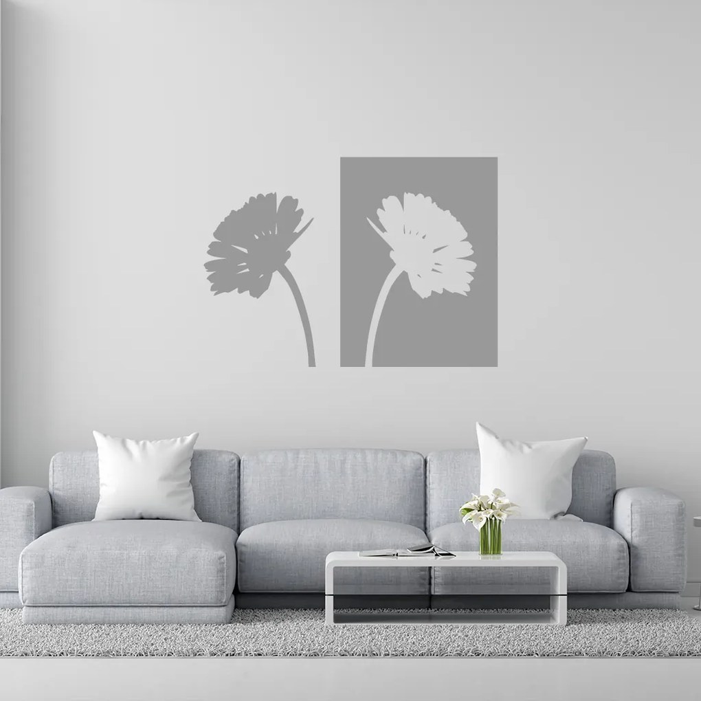 Veselá Stena Samolepka Margaréty Farba: žlutá, Veľkosť: 60 x 43 cm