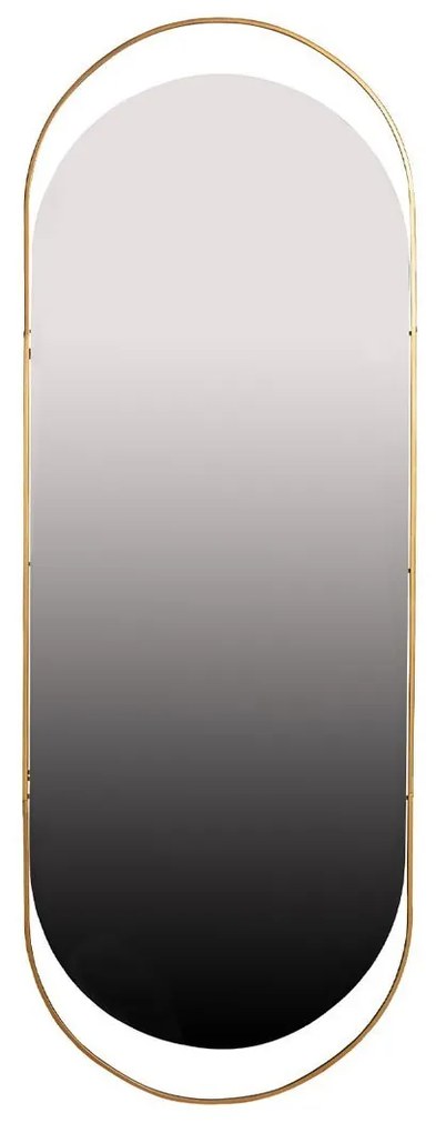 WOOOD Kovové oválné zrkadlo Sanou 168 × 60 × 1 cm