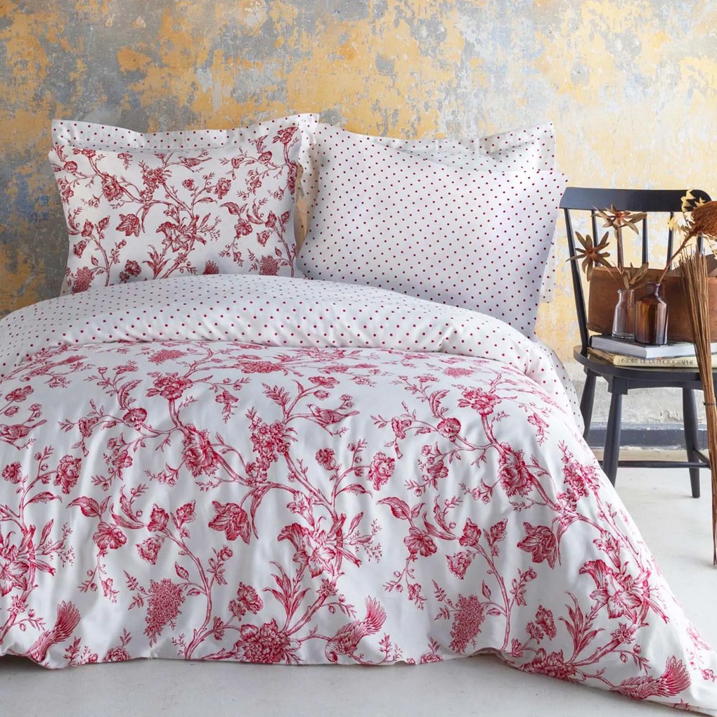 SATÉNOVÉ OBLIEČKY LUXURY BLANC 160X200 CM, 2KS 70X80 CM KVETY