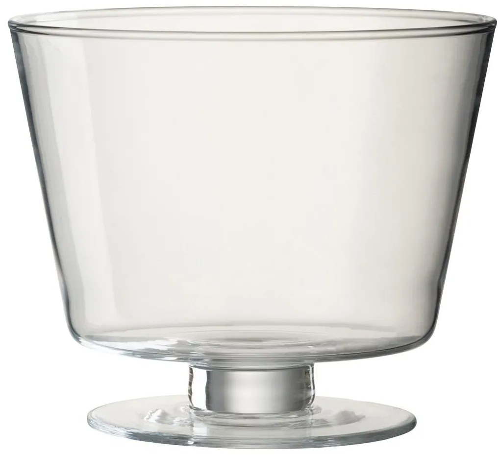 Transparentná sklenená váza na nožičke Olivia - Ø 19 * 16 cm
