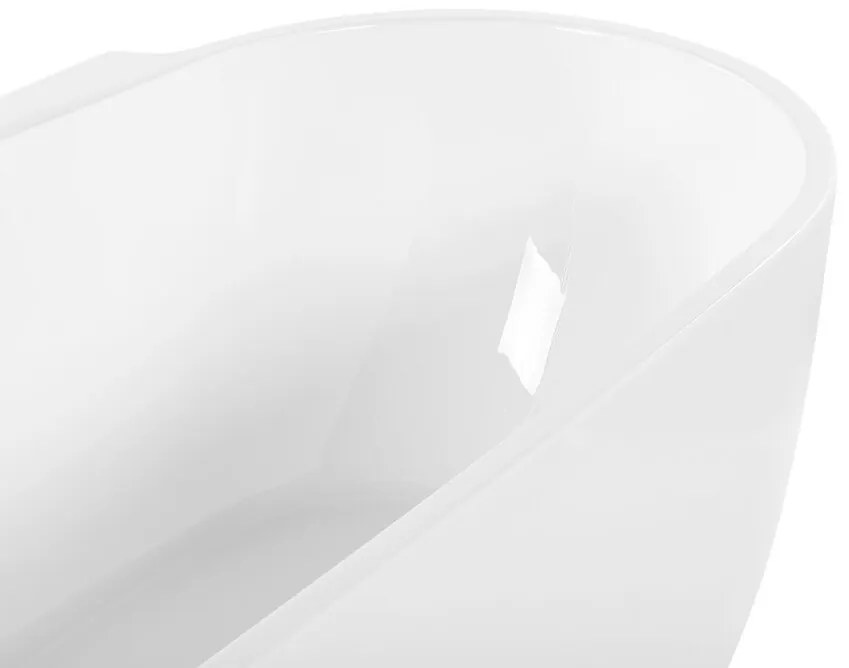 Voľne stojaca vaňa 170 x 80 cm biela ROTSO Beliani