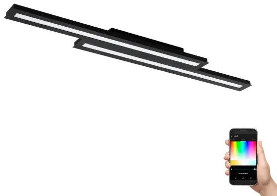 Eglo 99411 - LED RGB Stmievateľné stropné svietidlo SALITERAS-C 2xLED/10W/230V
