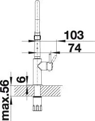 Blanco CATRIS-S Flexo chróm 525791