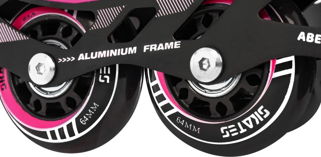 Ramiz Sada kolieskových korčúľ 4 v 1 Korčule pre deti Veľkosť 29-33 Ružová