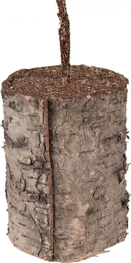 Vianočné dekorácie ihličnatý stromček na dreve - 14*14*45 cm