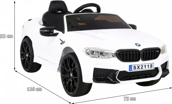 Detské elektrické autíčko BMW M5 DRIFT biele