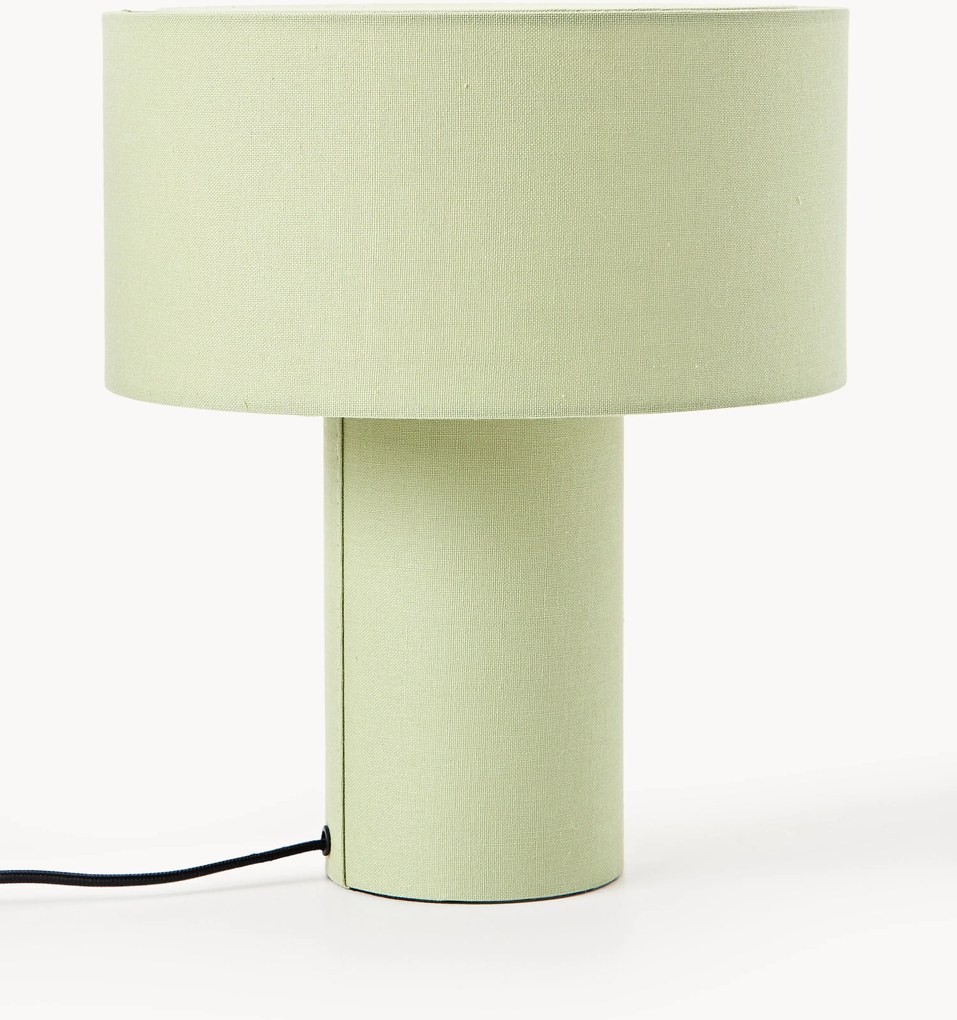Ľanová stolová lampa Ron