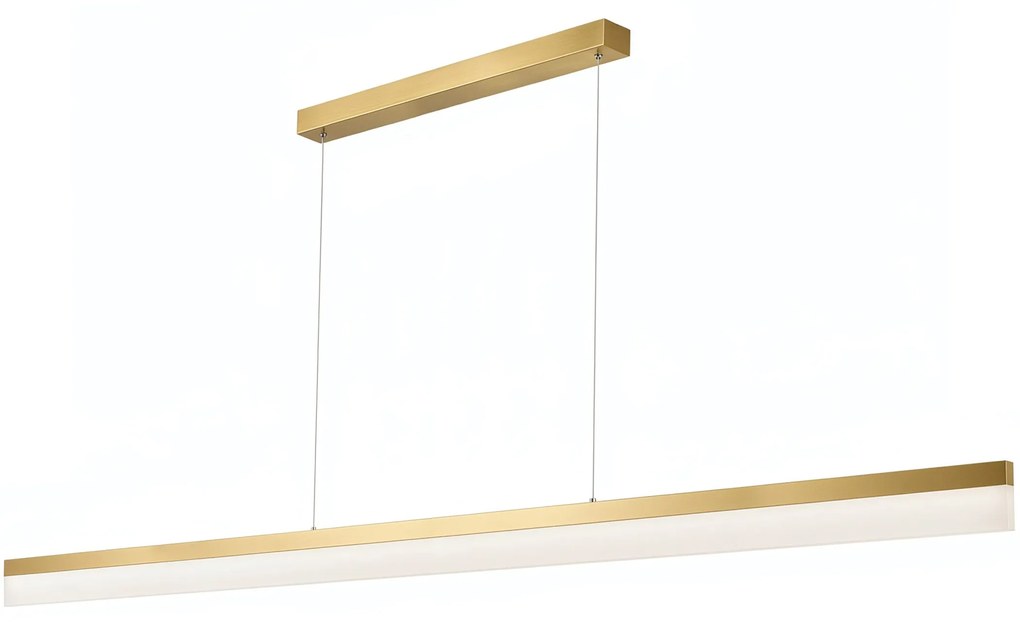 Toolight Toolight, LED stropné svietidlo 200cm, 48W, 4000K, APP1697-CP, zlatá matná, OSW-07893