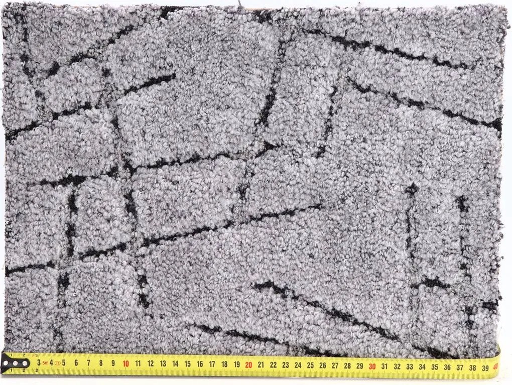 AKCIA: 60x510 cm Koberec metráž Nicosia 93, šíře, šedá, filc, obývacia izba, ITC