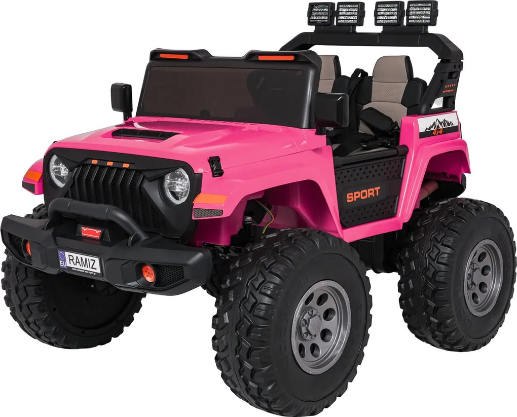 Ramiz Extrémne športové vozidlo 4x4 Variabilná veľkosť Ružová