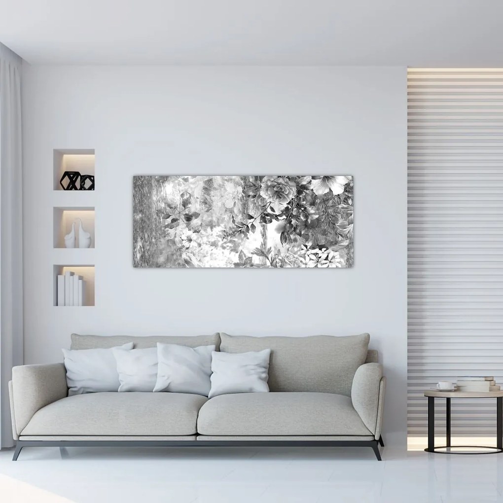 Obraz - Romantická záhrada (120x50 cm)