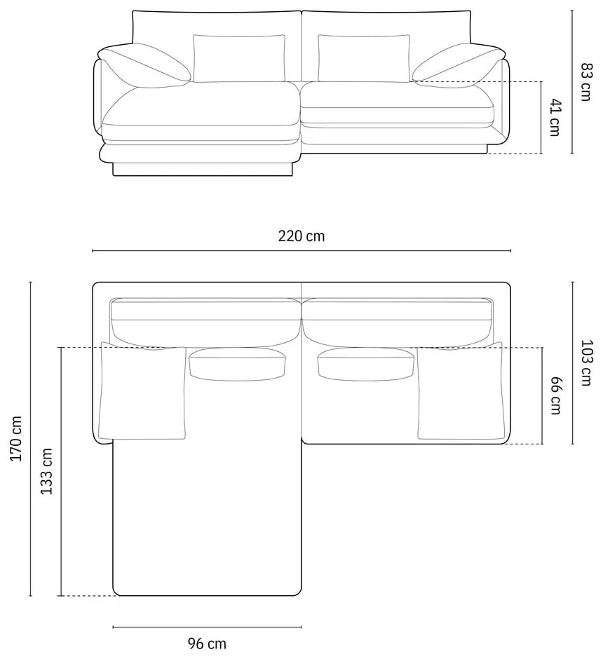 Svetlosivá rohová pohovka (ľavý roh) Torino – Micadoni Home