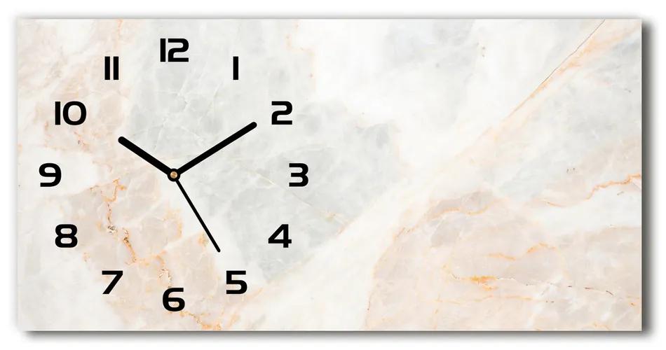 Vodorovné Moderné sklenené hodiny na stenu Mramor pl_zsp_60x30_f_64380852