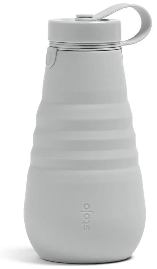 Sivá skladacia fľaša Stojo Bottle Cashmere, 590 ml