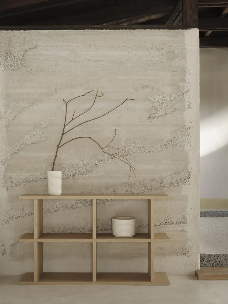 Ferm Living Obal na kvetináč Corduroy Off White