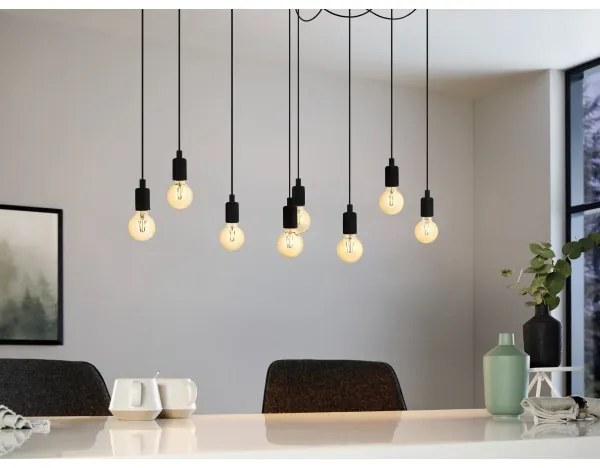 Eglo 43322 - Luster na lanku HOGSMILL 8xE27/40W/230V