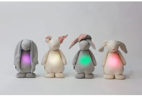 Moonie - Uspávadlo s melódiou a svetlom zajačik powder