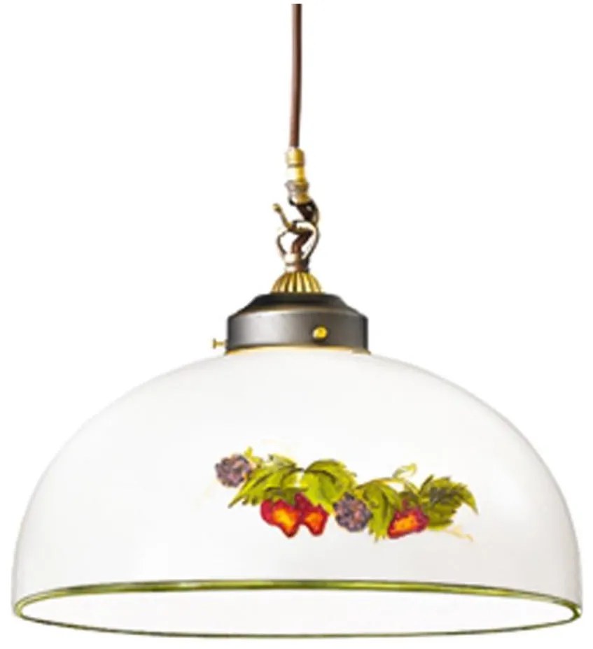 Kolarz 731.30.136 - Luster na lanku NONNA 1xE27/75W/230V pr. 30 cm víno/jahody