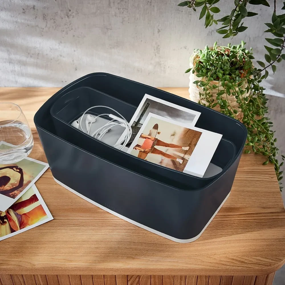 Čierny plastový organizér na písacie potreby MyBox - Leitz