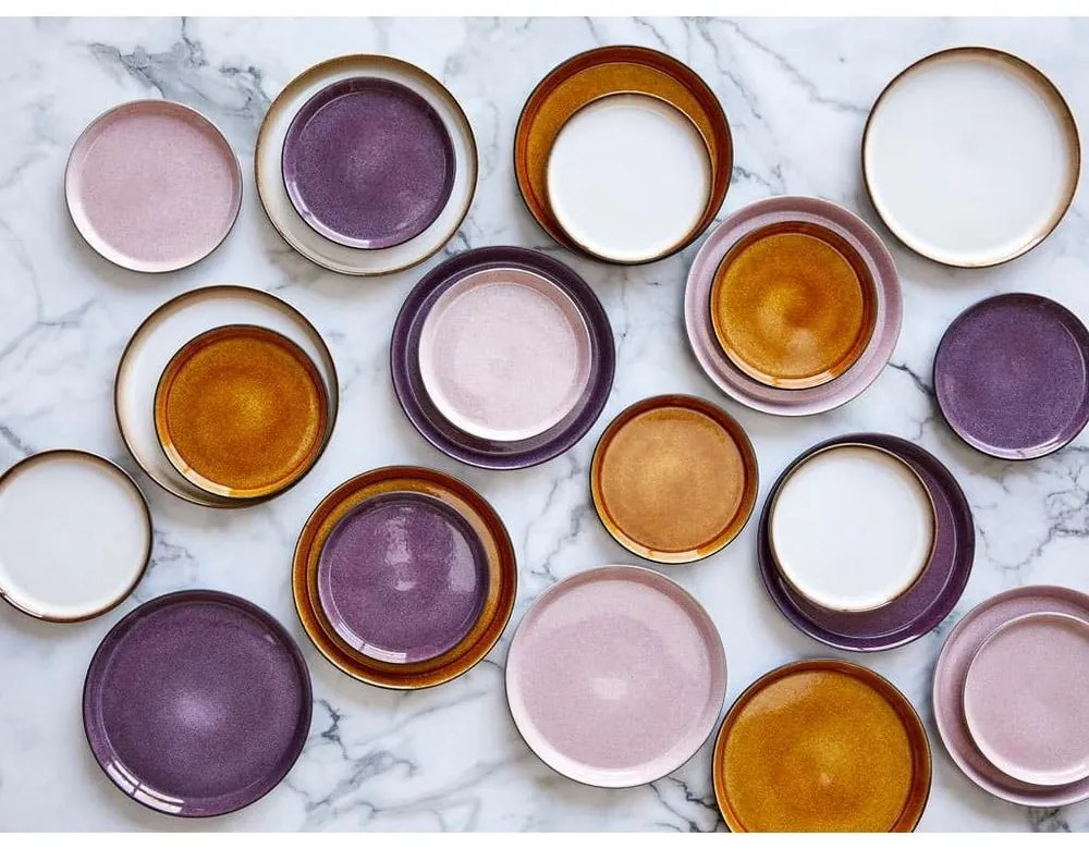 Čierny/fialový kameninový tanier ø 27 cm Gastro Black/Purple – Bitz