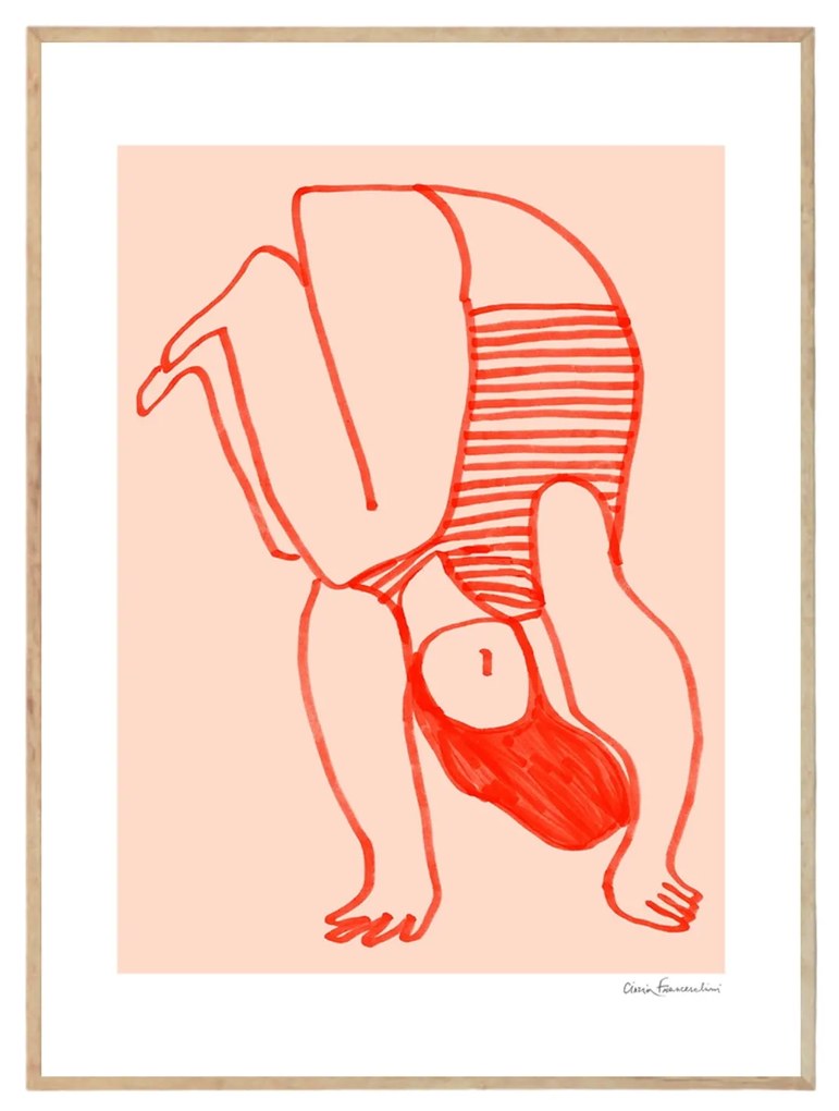 THE POSTER CLUB Autorský plagát Upside Down by Cinzia Franceschini 30 x 40 cm