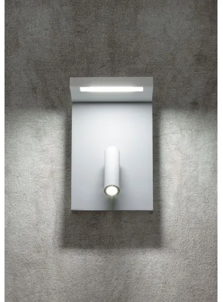 Redo 01-1499 - LED Nástenné bodové svietidlo AGOS LED/6W/230V + LED/3,2W USB biela