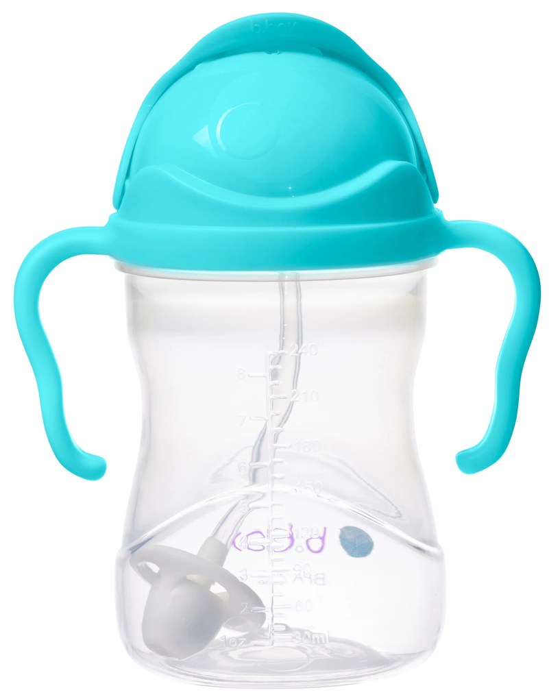 Hrnček so slamkou - aqua 240 ml