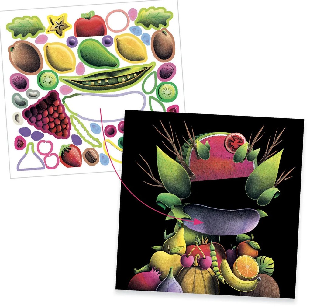 Kreatívna hra - Giuseppe Arcimboldo - Jarná zelenina
