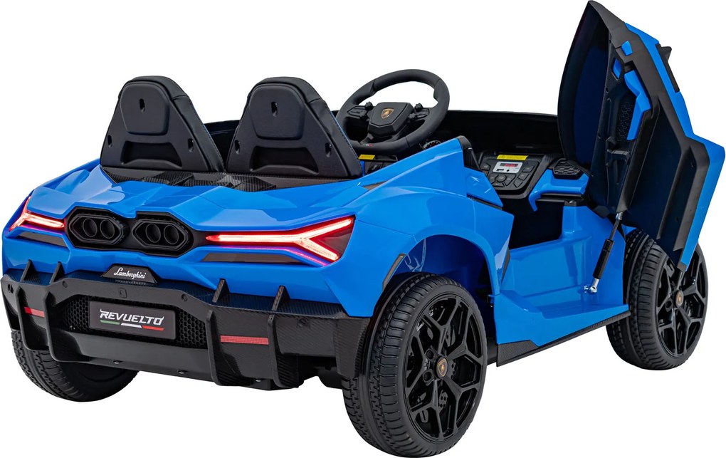 Ramiz Lamborghini Revuelto XL vozidlo Modrá