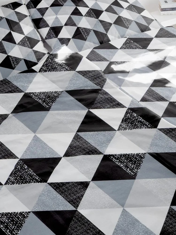 Polášek Bavlnené obliečky LENKA - Šedá | 140 x 220 cm / 70 x 90 cm