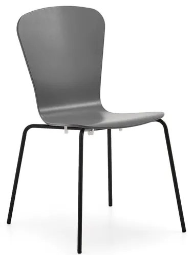 Stolička MILLA, čierne nohy, antracit