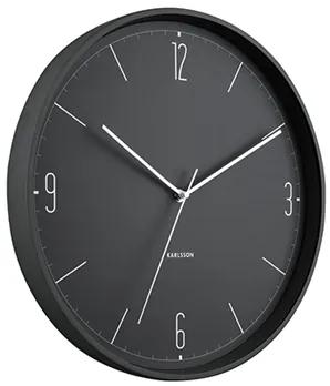 Nástenné hodiny Karlsson KA5735BK Numbers &amp; Lines, 40 cm
