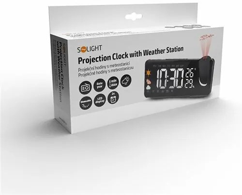 Solight CA05 Projektorové hodiny s meteorologickoustanicou