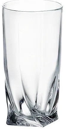 Crystal Bohemia Poháre QUADRO 350 ml, 6 ks