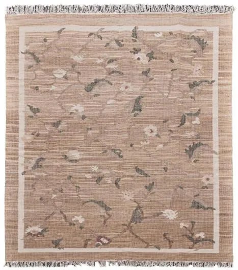 Diamond Carpets India, Ručne viazaný kusový koberec Flora DESP P48 Brown Mix, 240x300, hnedá, chodba / predsieň