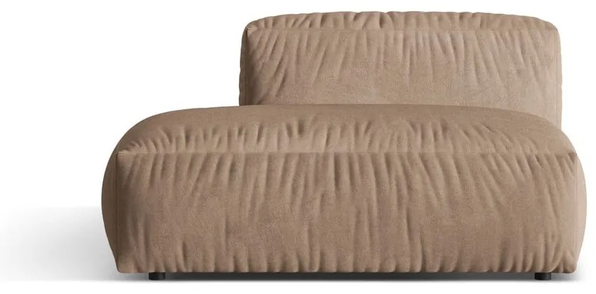 Svetlohnedý zamatový modul pohovky (ľavý roh) Martina – Micadoni