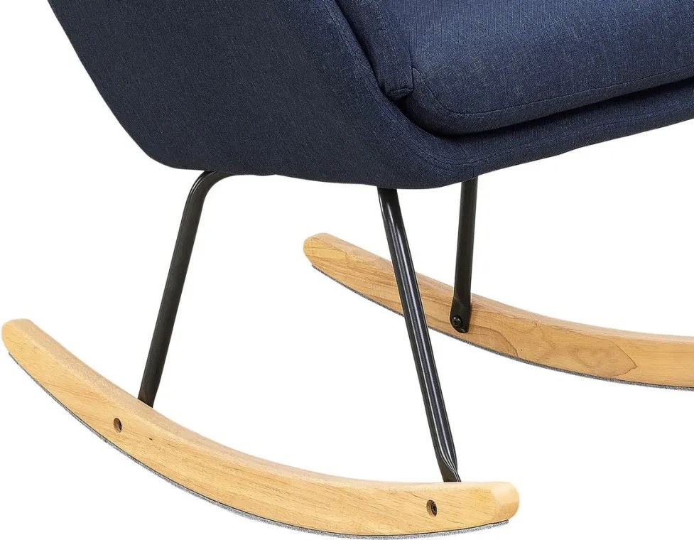 Hojdacie kreslo Lindberg, námornická modrá látka