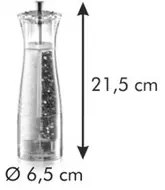 TESCOMA mlynček na korenie a soľ VIRGO 2v1, 22 cm