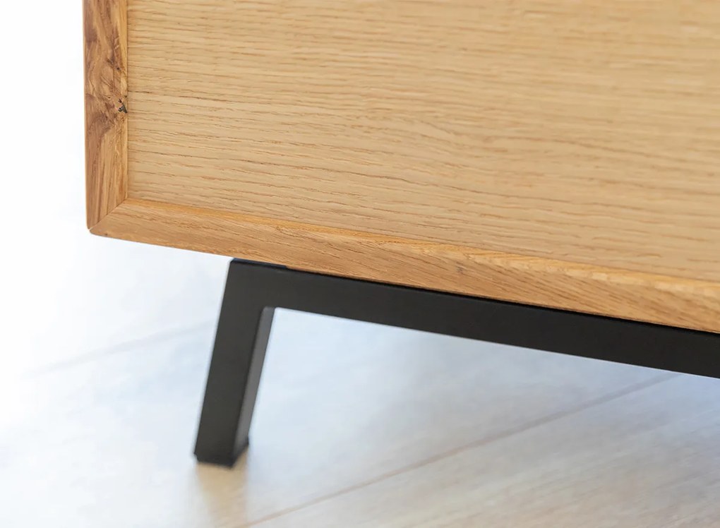 PROXIMA.store - Luxusný dubový TV stolík 2.1 - MODERN LOFT FARBA: dub, ROZMER: dĺžka TV stolíka 120 cm